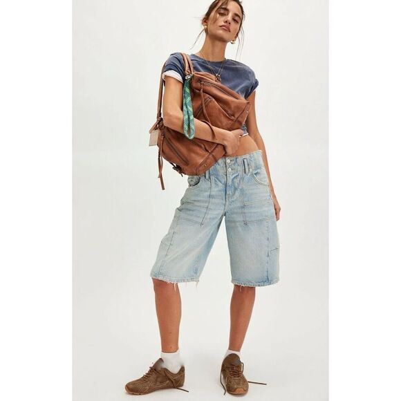 Free People We The Free Extreme Measures Barrel Short Break The Rules Jean 28 - Picture 2 of 7